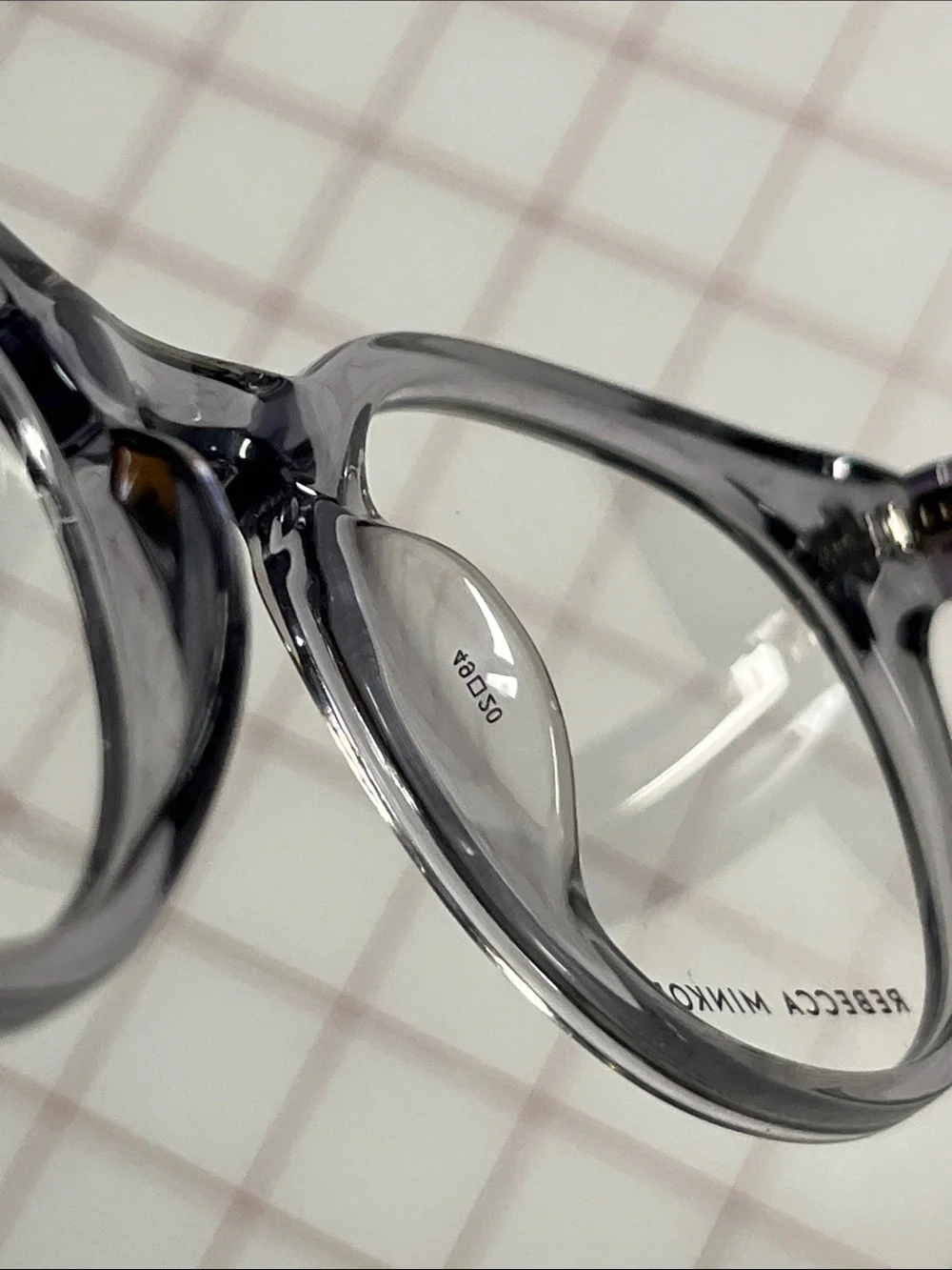 REBECCA MINKOFF NWOT Brooke 2 Preppy Academia Translucent Lilac Round Frames 49